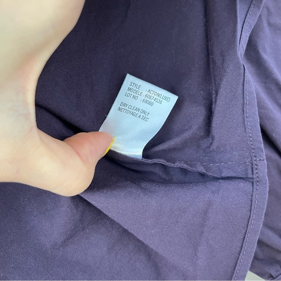 Theory purple button up top blouse M - Picture 5 of 8